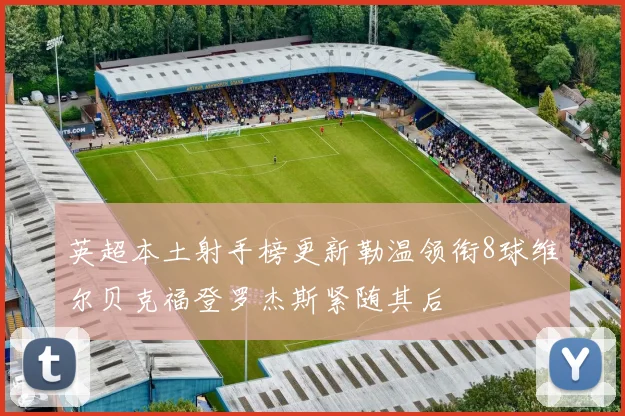 英超本土射手榜更新勒温领衔8球维尔贝克福登罗杰斯紧随其后