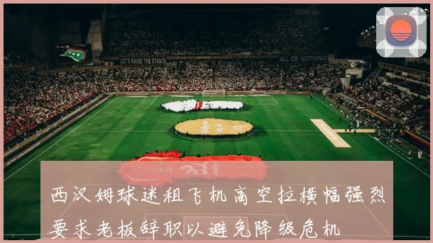 西汉姆球迷租飞机高空拉横幅强烈要求老板辞职以避免降级危机